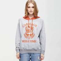 VANCL凡客诚品 韩版宽松印花卫衣 Jungle(女款) 花灰色 L