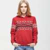 VANCL凡客诚品 民族风连帽卫衣(女款) 红色 M