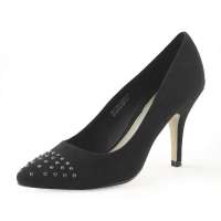 VANCL凡客诚品 奢华铆钉时尚女鞋 黑色 39