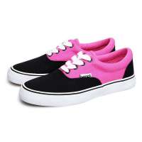 VANCL凡客诚品 Street culture系带款低帮帆布鞋(女款) 黑桃红色 34