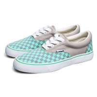VANCL凡客诚品 Street culture系带款低帮帆布鞋(女款) 绿灰格 35