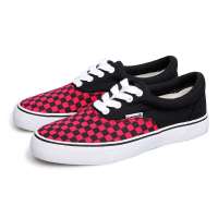 VANCL凡客诚品 Street culture系带款低帮帆布鞋(女款) 黑红格 35