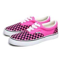 VANCL凡客诚品 Street culture系带款低帮帆布鞋(女款) 粉黑格 35