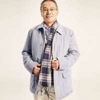 VANCL凡客诚品 [MO]细条绒商务棉服 灰色 L