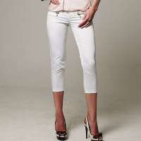 VANCL凡客诚品 Jasmines时尚拉链七分裤 白色 XS