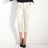 VANCL凡客诚品 Jasmines时尚拉链七分裤 米色 XS