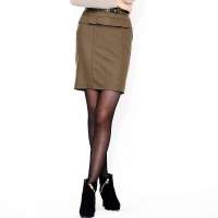 VANCL凡客诚品 OL知性新贵修身半裙 军绿色 S