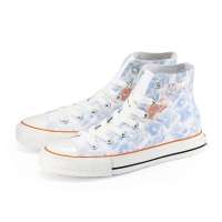 VANCL凡客诚品 玫瑰心情高帮帆布女鞋 白蓝色 37