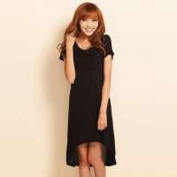 VANCL凡客诚品 不规则打底裙 黑色 M