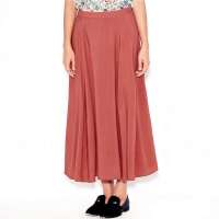 VANCL凡客诚品 Street 复古飘逸半身摆裙 胭脂红 S