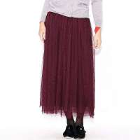 VANCL凡客诚品 Street 多层网纱半裙 紫红色 S