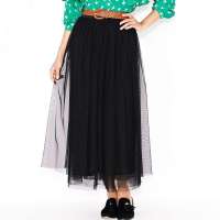 VANCL凡客诚品 Street 多层网纱半裙 黑色 XS