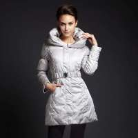 VANCL凡客诚品 温暖大翻领收腰羽绒服 银白色 M