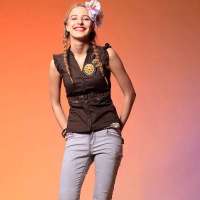 VANCL凡客诚品 Soldier 金属珠片无袖衬衫 军绿色 L