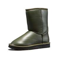 VANCL凡客诚品 耀点闪烁雪地靴8寸 橄榄绿 39