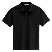 VANCL凡客诚品 经典高织平纹短袖POLO衫 黑色 S