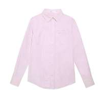 VANCL凡客诚品 时尚相拼超细条女式衬衣 粉红条 XS