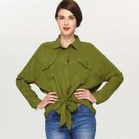 VANCL凡客诚品 Wild bows 长袖衬衫 橄榄绿 XL