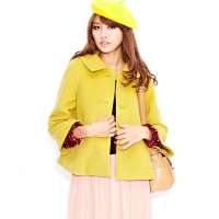 VANCL凡客诚品 优雅斗篷款短大衣 摩登黄 M