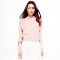 VANCL凡客诚品 Jasmines通勤无袖罩衫 粉色 L