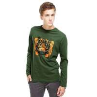 VANCL凡客诚品 [VT]长袖印花T恤  动物系列(1) 橄榄绿色 XXL