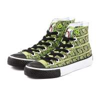 VANCL凡客诚品 单车灵感图案女子高帮帆布鞋 芥末绿 40