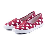 VANCL凡客诚品 Betty girl-大波点帆布鞋 红色 38