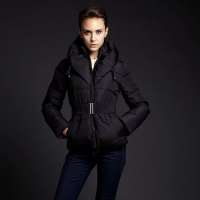 VANCL凡客诚品 时尚丽人双层领羽绒服 黑色 XL