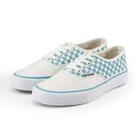 VANCL凡客诚品 Street cultureⅡ舒适系带女子帆布鞋 米白浅蓝格 34