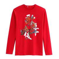 VANCL凡客诚品 [VT]长袖印花T恤 歌舞伎 樱桃红色 XL