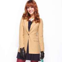 VANCL凡客诚品 Paula OL通勤修身西服 驼色 M