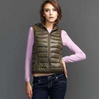 VANCL凡客诚品 超轻温暖羽绒马甲(女) 橄榄绿 XS