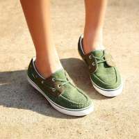 VANCL凡客诚品 优雅舒适女子帆船鞋 绿色 36