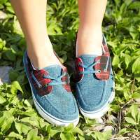 VANCL凡客诚品 优雅舒适女子帆船鞋 蓝色 37