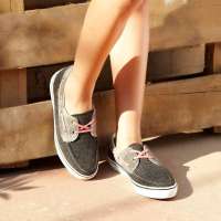 VANCL凡客诚品 优雅舒适女子帆船鞋 黑色 36