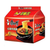 康师傅红烧牛肉五连包(整箱)