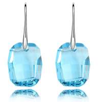 YOUR-D奥地利水晶耳环--幻巧梦(海蓝)