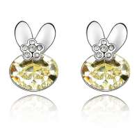 YOUR-D奥地利水晶耳针--金乌玉兔(淡黄)