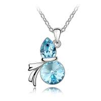 YOUR-D奥地利水晶项链--宝葫芦(海蓝)