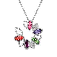 YOUR-D奥地利水晶项链--彼岸花(彩色)