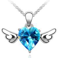 YOUR-D奥地利水晶项链—尔蝶(海蓝)