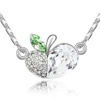 YOUR-D奥地利水晶项链--蔷薇果(白色)