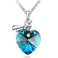 YOUR-D奥地利水晶项链—全心全意(彩蓝)