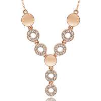 YOUR-D水晶项链-串起的幸福时光(玫瑰金)