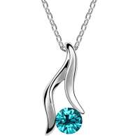 YOUR-D水晶项链--纤纤细语(蓝锆石)