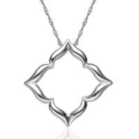 YOUR-DS925纯银项链 女  心窗 项链 情侣项链