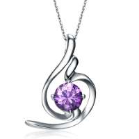 YOUR-DS925纯银紫钻项链女 银饰 长款