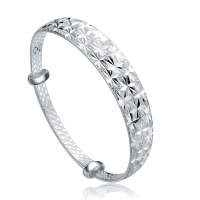 YOUR-DS990足银 满天星银手镯  约29克