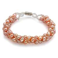 YOUR-D粉色幸福DNA-天然淡水珍珠手链