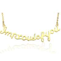 YOUR-D独一无二南非真钻超长个性字母链-我为你骄傲“I m proud of you”